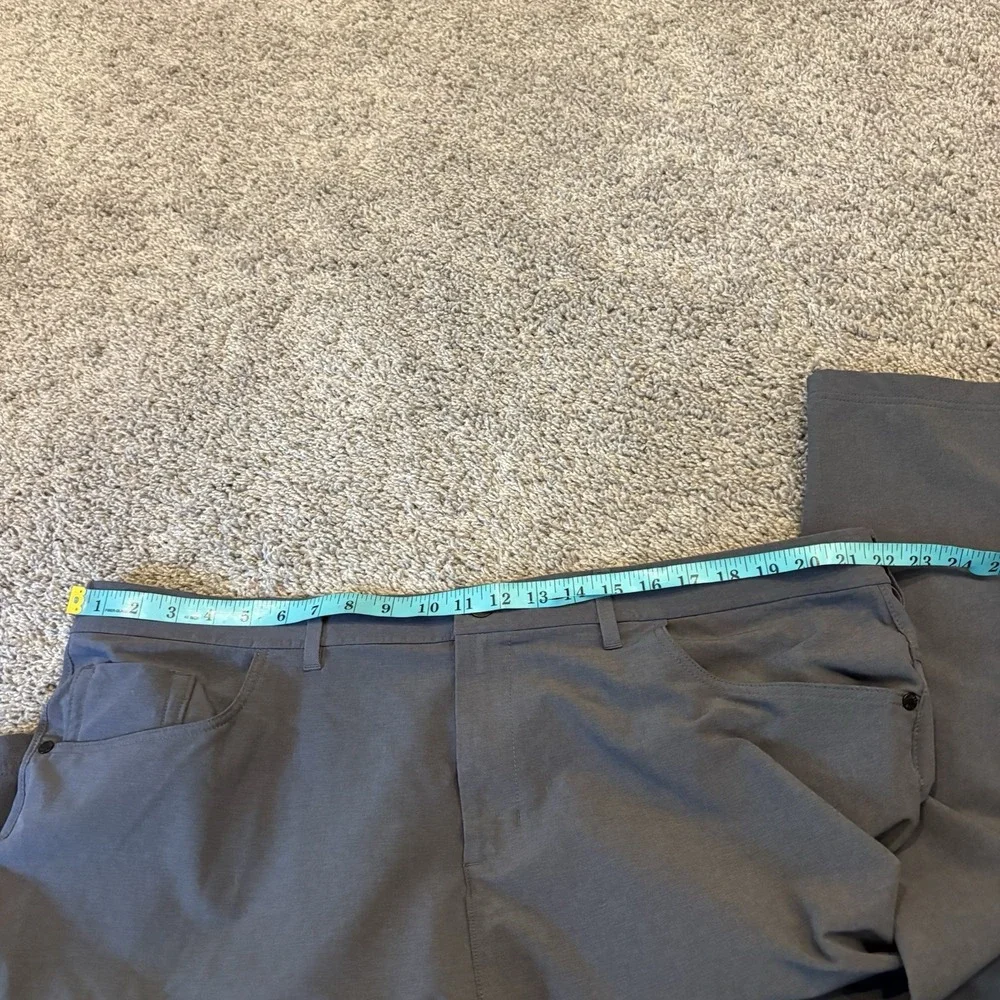 Public Rec Pants Mens 44x32 Gray Microfiber Chino Straight Leg Casual Wear Golf